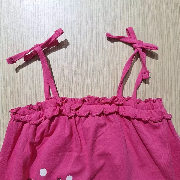 Blusa Fucsia De Tiras.