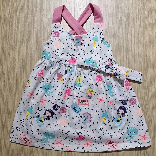 Vestido Dos Piezas Estampado Mar.